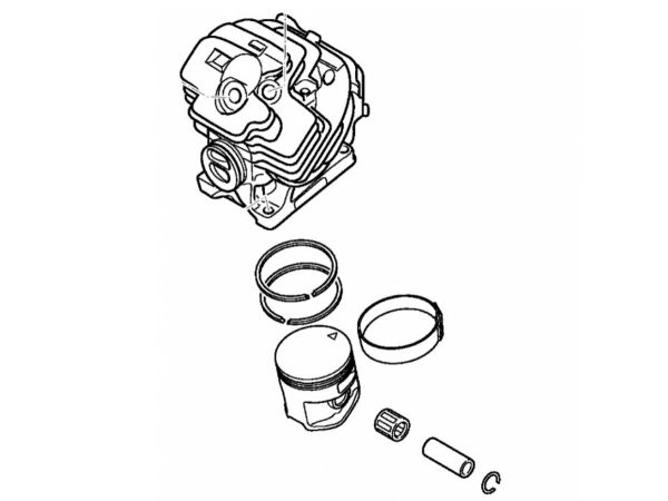 Циліндр з поршнем діаметром 39 мм STIHL 11480201204 Циліндр з поршнем діаметром 39 мм STIHL 11480201204