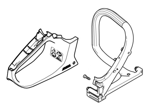 Корпус рукоятки STIHL 11487901000 Корпус рукоятки STIHL 11487901000