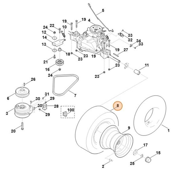 Шина STIHL 13 х 5,0-6 (61407049510) Шина STIHL 13 х 5,0-6 (61407049510)