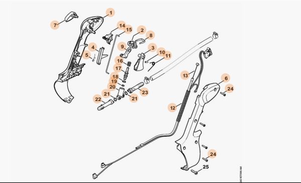 Рукоятка управління STIHL 42417901301