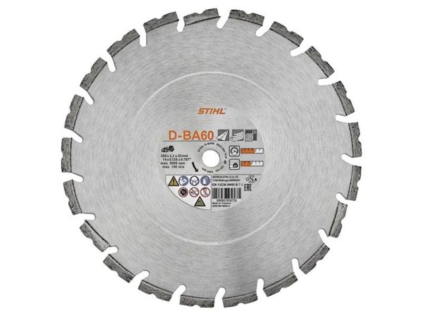 Алмазний відрізний диск по асфальту STIHL D-BA60, 400 мм х 3 мм (08350947011) Алмазний відрізний диск по асфальту STIHL D-BA60, 400 мм х 3 мм (08350947011)