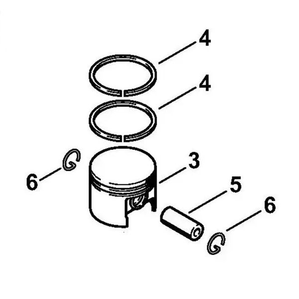 Поршень діаметром 37 мм STIHL 11480302010