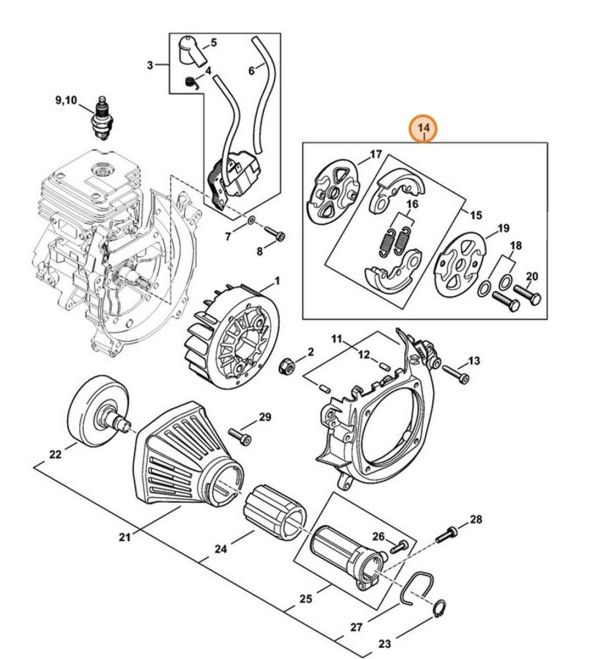 Муфта STIHL 41471602002