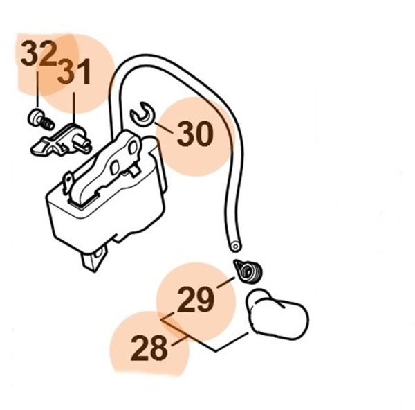 Модуль запалювання STIHL 11484001305 Модуль запалювання STIHL 11484001305