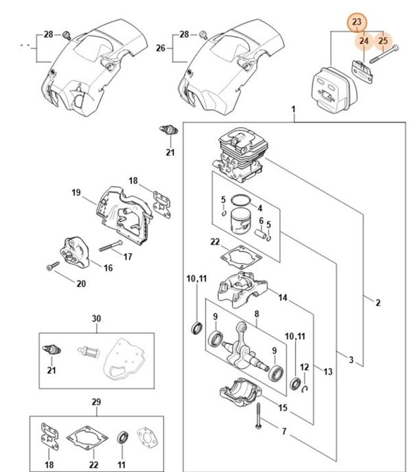 Шумоглушитель STIHL 11481400611