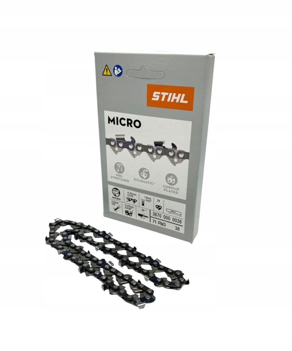 Ланцюг STIHL 71 PM3 Picco Micro, 15 см, 1/4", 1.1 мм, 38 z для GTA 30 (36700000038) Ланцюг STIHL 71 PM3 Picco Micro, 15 см, 1/4", 1.1 мм, 38 z для GTA 30 (36700000038)