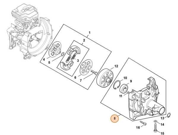 Корпус муфти STIHL 41471600617 Корпус муфти STIHL 41471600617