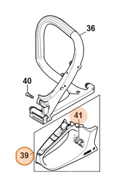 Ручка STIHL 11487900300 Ручка STIHL 11487900300