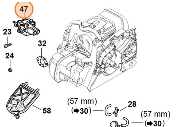 Карбюратор 1148/61 STIHL 11481200661